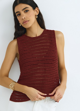 Топ кроше из хлопка