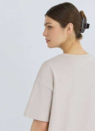 Футболка оверсайз из плотного хлопка