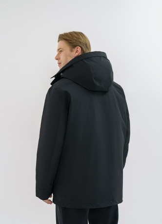 Утеплённая парка с капюшоном