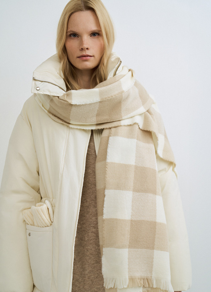 Шарф в клетку