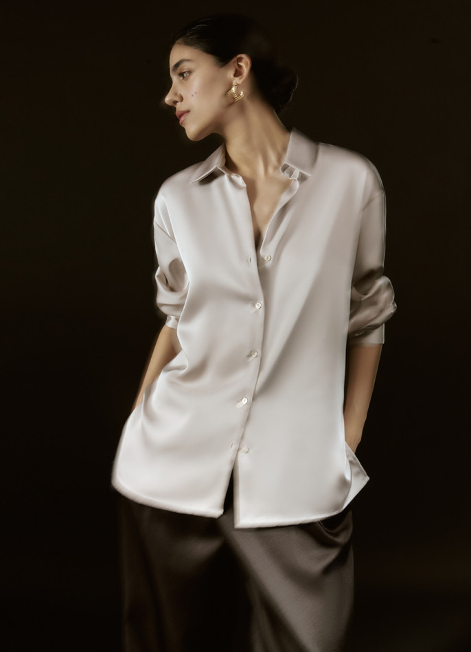 Сатиновая блузка