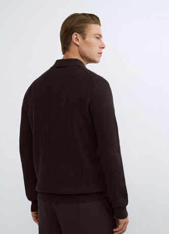 Текстурное вязаное поло