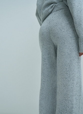 Широкие брюки из фактурной пряжи