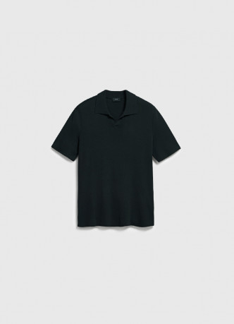 Вязаное поло с коротким рукавом