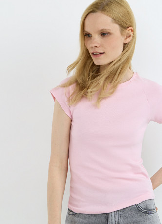 Приталенная футболка из хлопка