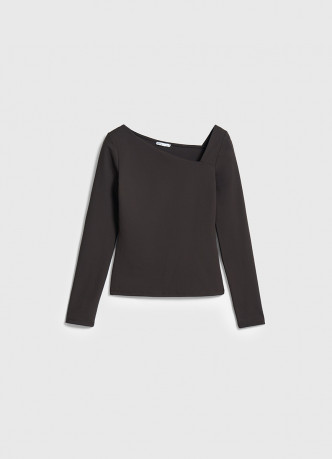 Лонгслив с асимметричным вырезом