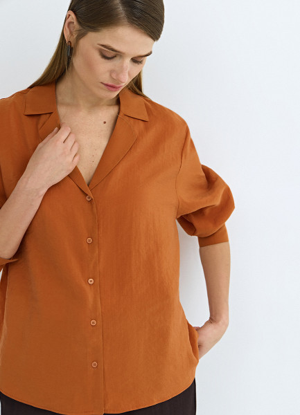 Рубашка из модала, Оранжевый