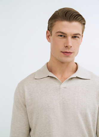 Поло с длинным рукавом