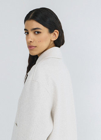 Куртка из пальтовой ткани