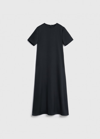 Сатиновое платье-футболка