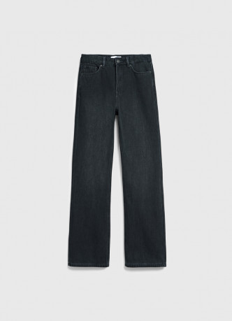 Прямые утеплённые джинсы