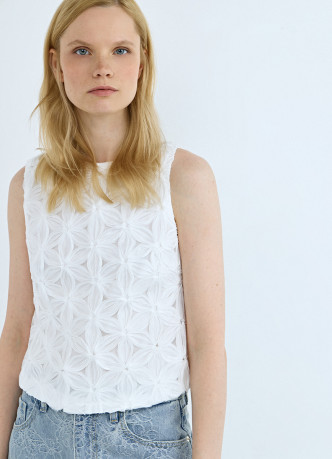 Топ-сетка с цветами