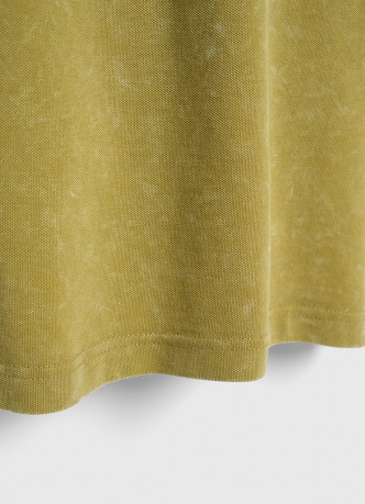 Поло из хлопка с эффектом стирки