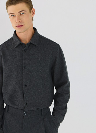 Рубашка из смесовой шерсти