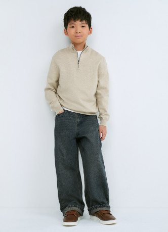 Джемпер с воротником на молнии для мальчиков