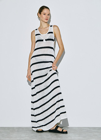 Миди-платье ажурной вязки