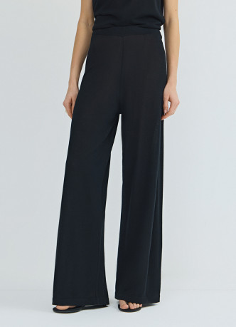 Широкие вязаные брюки