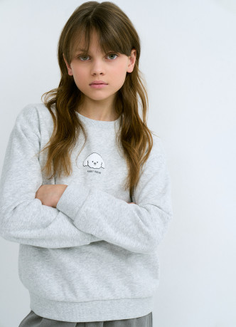 Свитшот с принтом для девочек