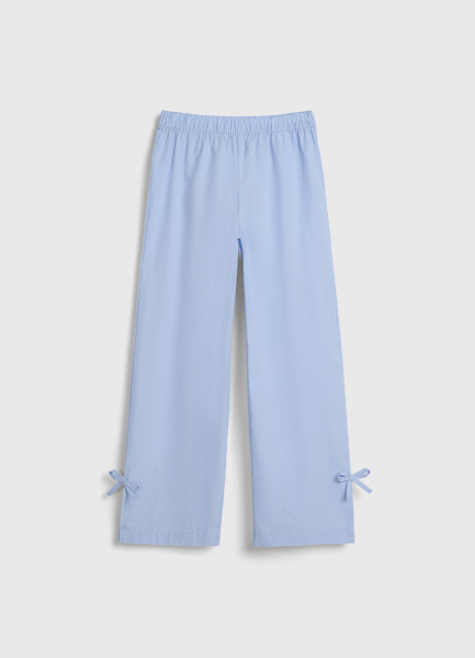 Брюки с бантами для девочек, Голубой