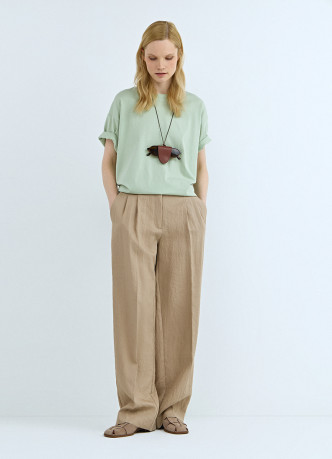 Хлопковая футболка свободного кроя