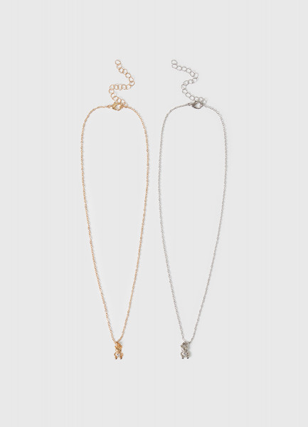 

Ожерелье для девочек, набор 2 шт., Мультицвет