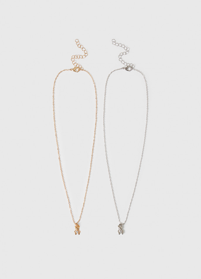 Ожерелье для девочек, набор 2 шт.