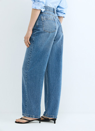 Джинсы Баррел с высокой посадкой