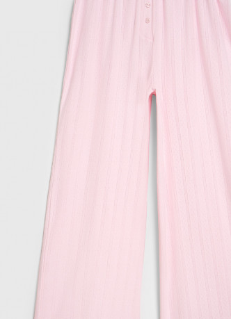 Пижамные брюки из ажурного трикотажа