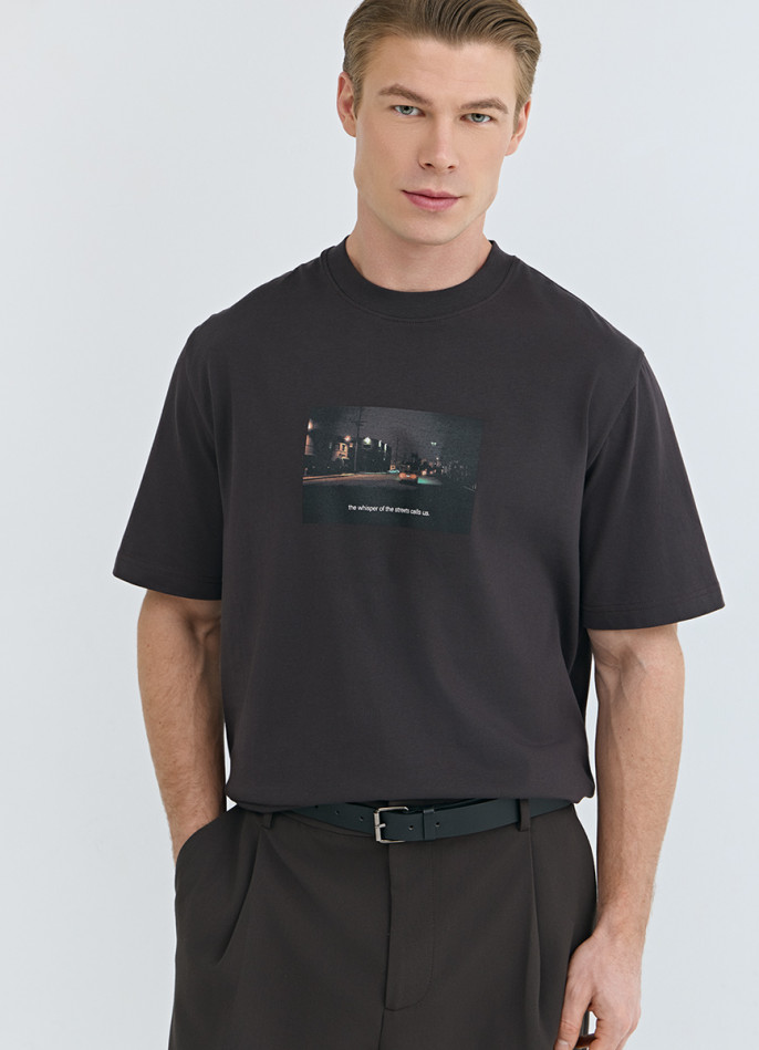 Футболка с принтом