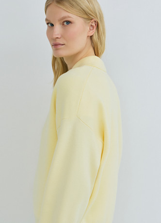 Джемпер с воротником поло на молнии