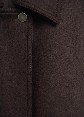 Бомбер из искусственной замши