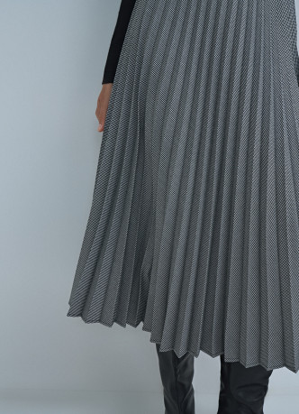 Плиссированная юбка миди