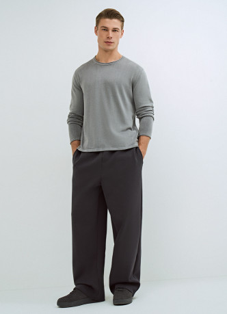 Джемпер с эффектом стирки