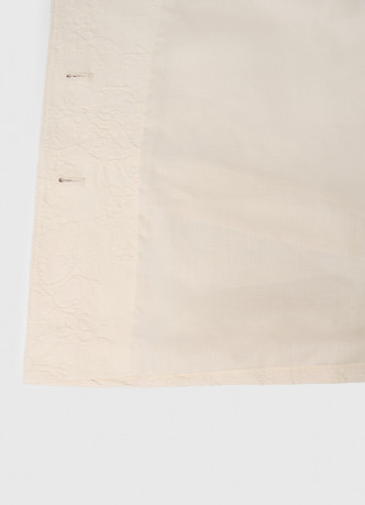 Укороченный однобортный жакет из жаккарда