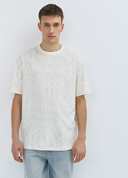 Футболка с принтом Белый 1599₽