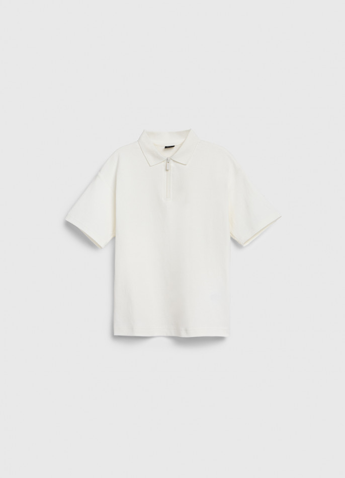 Поло с воротником на молнии для мальчиков