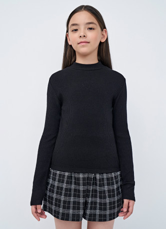 Лонгслив прилегающий для девочек