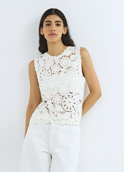 Топ кроше, Белый