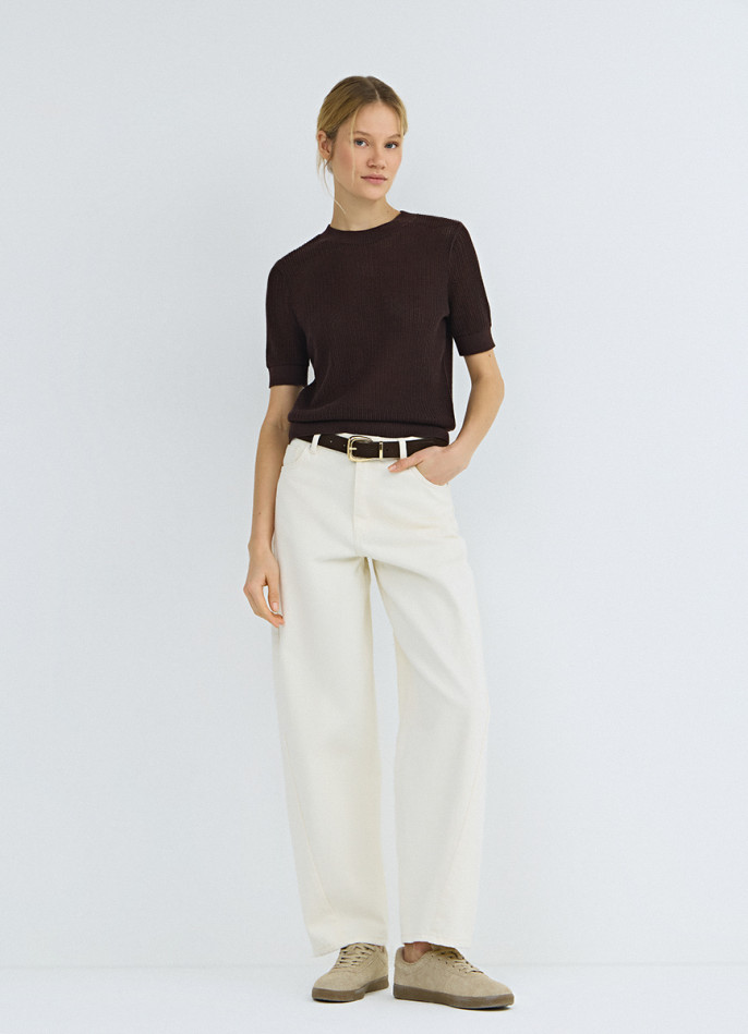 Джинсы Barrel с высокой посадкой