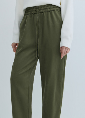 Брюки Baggy из искусственной замши