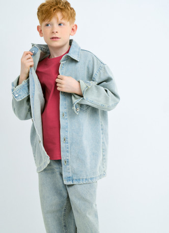 Рубашка джинсовая для мальчиков