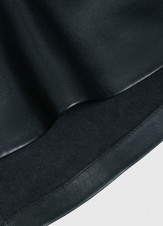 Платье-бюстье из искусственной кожи