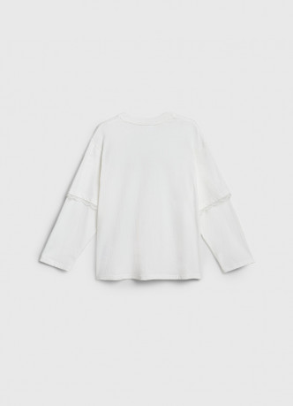 Лонгслив с принтом для девочек