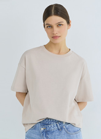 Футболка оверсайз из плотного хлопка