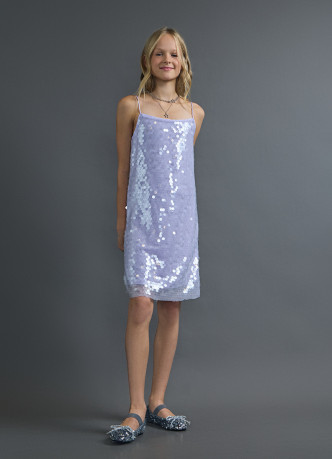 Платье с пайетками для девочек