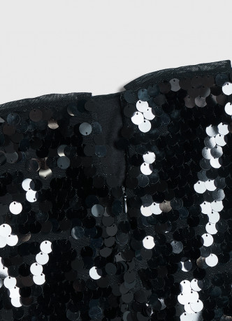 Мини-юбка с пайетками для девочек