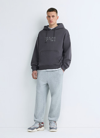 Худи с текстовым принтом