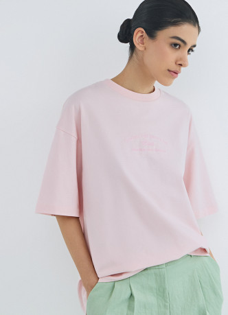 Футболка оверсайз с вышивкой