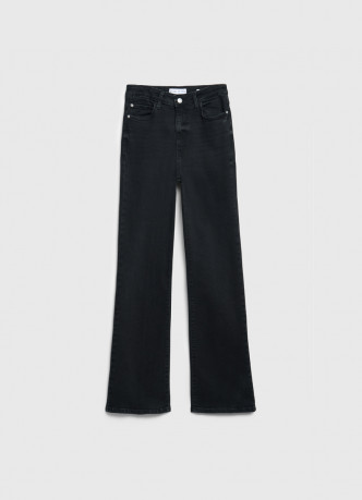 Джинсы клёш с высокой посадкой