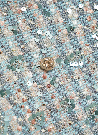 Укороченный твидовый жакет